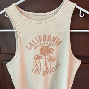 California halter crop top
